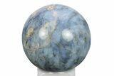 Polished Blue Quartz Sphere - Madagascar #245460-1